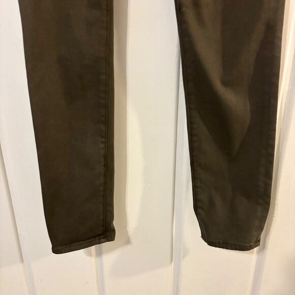 AG Adriano Goldschmied Super Skinny Ankle Pant 28R Green Irregular - Picture 2 of 9